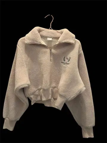 MOUSSY 베이지 집업 맨투맨
