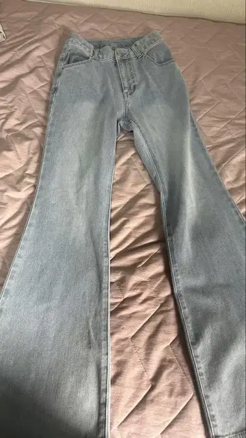 미셸 마카롱 슬림 레그 플레어 데님