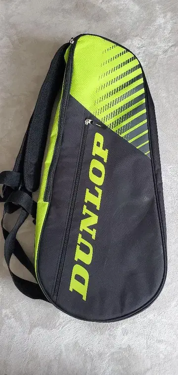 DUNLOP 라켓 백 블랙/옐로우 그린
