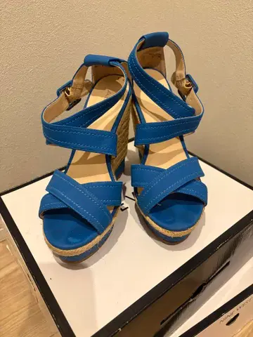 ALDO 파랑 하이힐 샌들