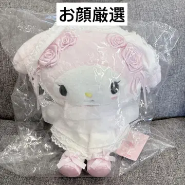 마이멜로디 봉제 인형 산리오 화이트 프릴 디자인