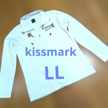 Kissmark 골프 여성용 하프 지퍼 셔츠 LL