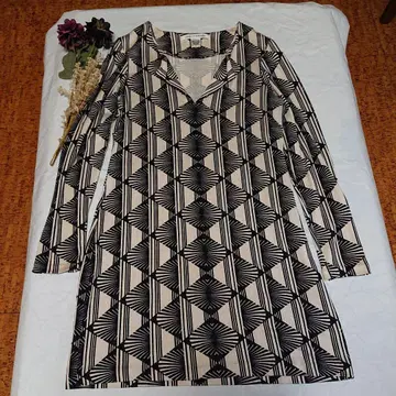 Diane von Furstenberg 기하학 패턴 원피스 사이즈 10