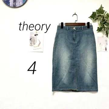9808-1 띠어리 theory 데님 스커트 사이즈 4 캐주얼