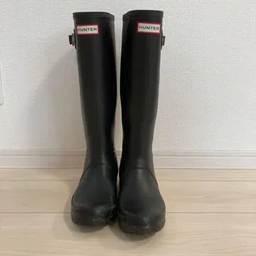 HUNTER 블랙 장화 버클 포함 24cm