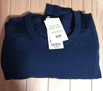 [ 새상품 ] UNIQLO 메리노울 스웨터 XL Blue67 유니클로