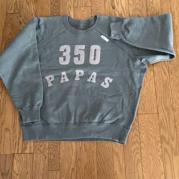 PAPAS 350 맨투맨 모스그린