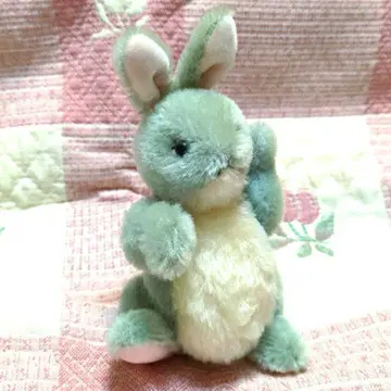 [ 핸드메이드 ] 연한 스카이블루 토끼 봉제 인형