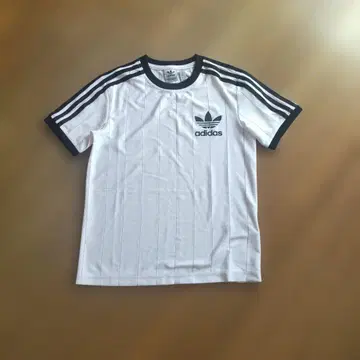 adidas 반팔 T셔츠 화이트 스트라이프