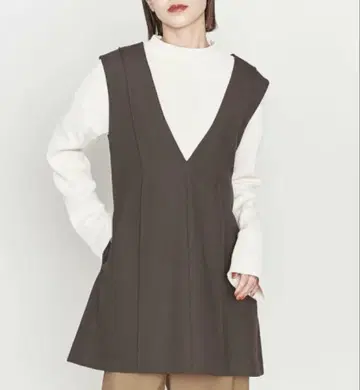 ASTRAET 아스트라트 도비 V넥 노카라 튜닉