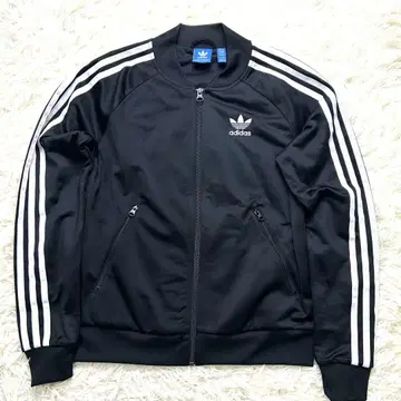 미사용급 L 아디다스 SST 트랙 자켓 백 프린트 블랙