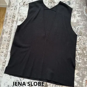 IENA SLOBE 워셔블 밀라노 리브 니트 베스트