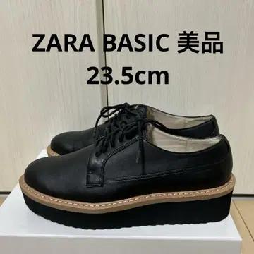 ZARA BASIC 플레인토 신발 로퍼 통굽 23.5cm