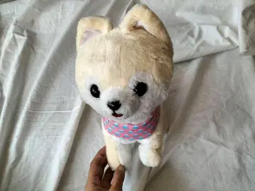 강아지 봉제 인형 크림색 약 25cm