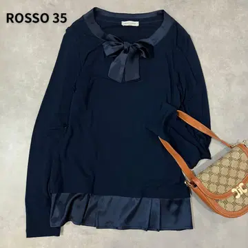 ROSSO 35 보타이 긴팔 블라우스 튜닉 이탈리아제
