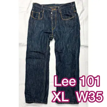 Lee 101 헴프 혼방 데님 W35 XL 2959 다크 네이비 일본제