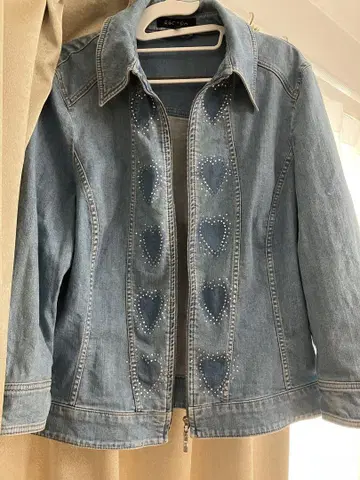 Escada 하트 비쥬 데님 자켓
