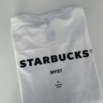 스타벅스 x 후지와라 히로시 콜라보T셔츠 FRGMT MYST 화이트 XL