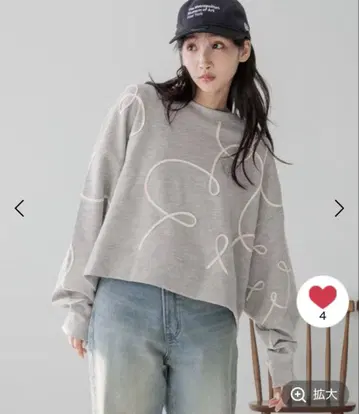 로리즈팜 자수 우라케 풀오버 LONG