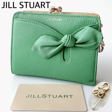 새상품 질스튜어트 JILLSTUART 앤티크 가마구치 접이식 지갑 그린