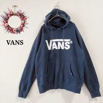 VANS 반스 로고 후드티 후디 후드 부착 풀오버 루즈핏 M