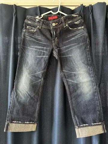 RACY JEANS 데미지 가공 데님 팬츠