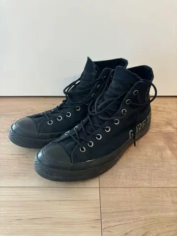 GORE-TEX 블랙 하이컷 스니커즈 척테일러 컨버스