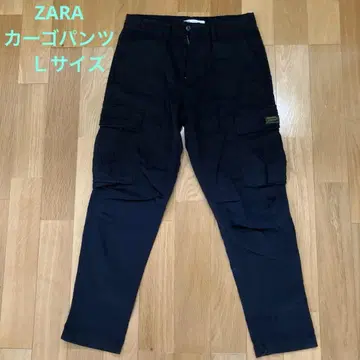 ZARA 블랙 카고 팬츠 블랙