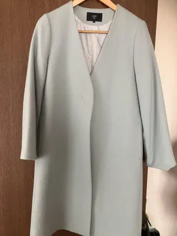 SHIPS 민트 그린 노카라 코트 S
