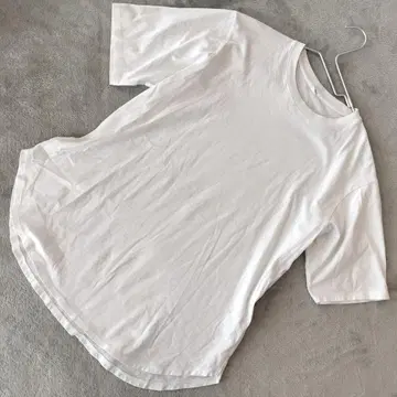 사이즈 XL UNIQLO 스무스 코튼 라운드 헴 롱 T (반팔)