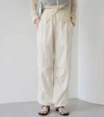slobe citron 아이보리 스노우 팬츠 나일론 팬츠 IENA
