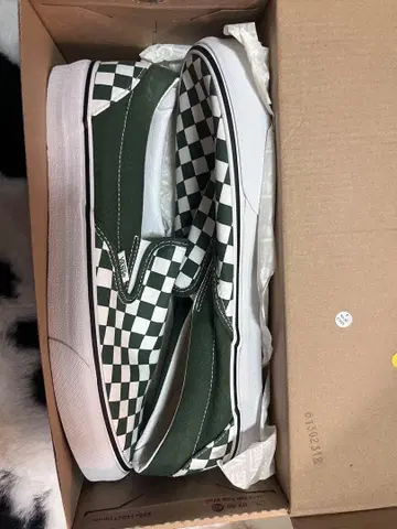 Vans 체커 슬립온 그린