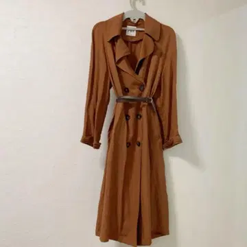 새상품 ZARA 자라 코트 카멜 코트 브라운 롱 원피스 가을 옷