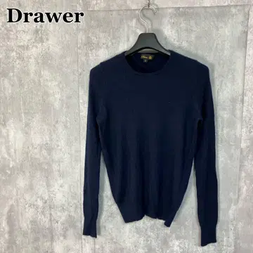 Drawer 18G 캐시미어 실크 리브 크루넥 니트 1