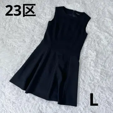 23구 네이비 여성용 슬리브리스 원피스 L 사이즈