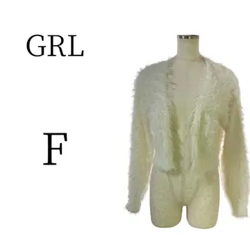 컨디션 최상 GRL 그레일 화이트 긴팔 가디건 볼레로 앙상블
