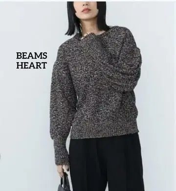 BEAMS HEART 컬러풀실 니트 스웨터