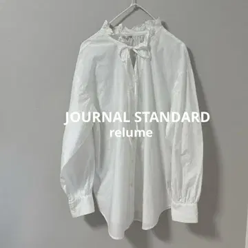 JOURNAL STANDARD relume 코튼 프릴 셔츠