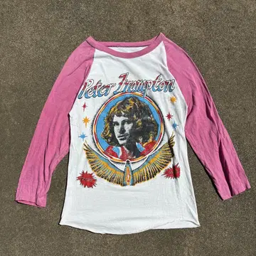 70s Peter Frampton 래글런 t-shirt