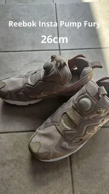 [ 새상품급 ] Reebok Insta Pump Fury 베이지 26cm
