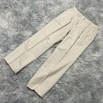 UNIQLO 남성용 턱 입은 팬츠 베이지 계열 출퇴근 오피스 캐주얼