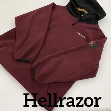 [ Hellrazor ] 플리스 후드티 M 남성용 배색 디자인 #2467
