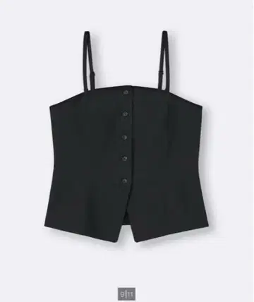 GU 프론트 버튼 뷔스티에 블랙 XXL 미사용 새상품 시착 1회만