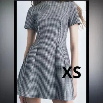 ZARA 하운드투스 체크 미니 원피스 XS
