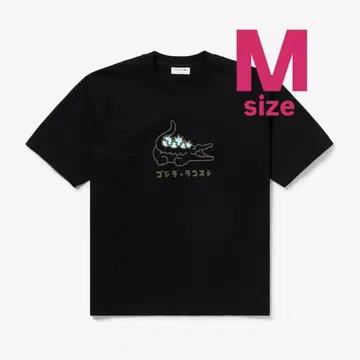 LACOSTE 고질라 콜라보 T셔츠 BLACK 4 사이즈
