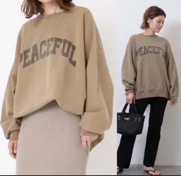 Deuxieme Classe PEACEFUL 로고 맨투맨