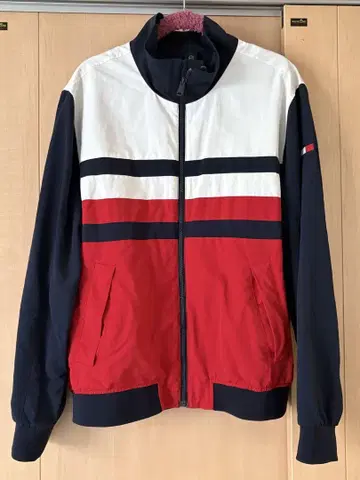 TOMMY HILFIGER 나일론 자켓 빨간색 화이트 네이비