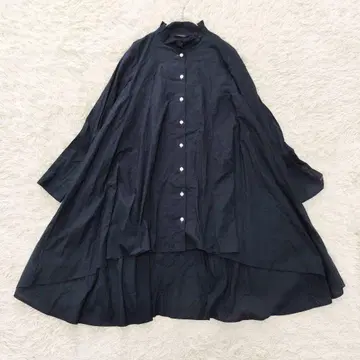 Cachette 스탠드 카라 프릴 카라 루즈핏 A라인