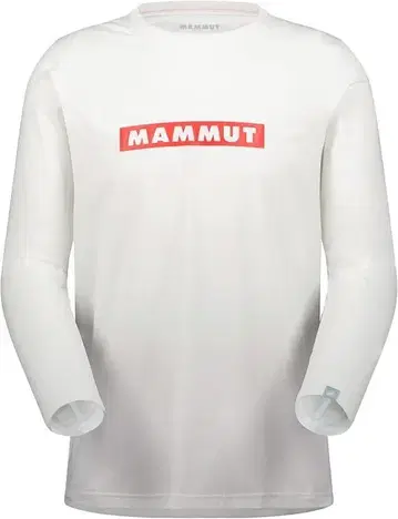 새상품 미개봉 MAMMUT 로고 프린트 롱 슬리브 티셔츠