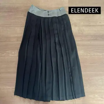 [ ELENDEEK ] 플리츠 팬츠 블랙
